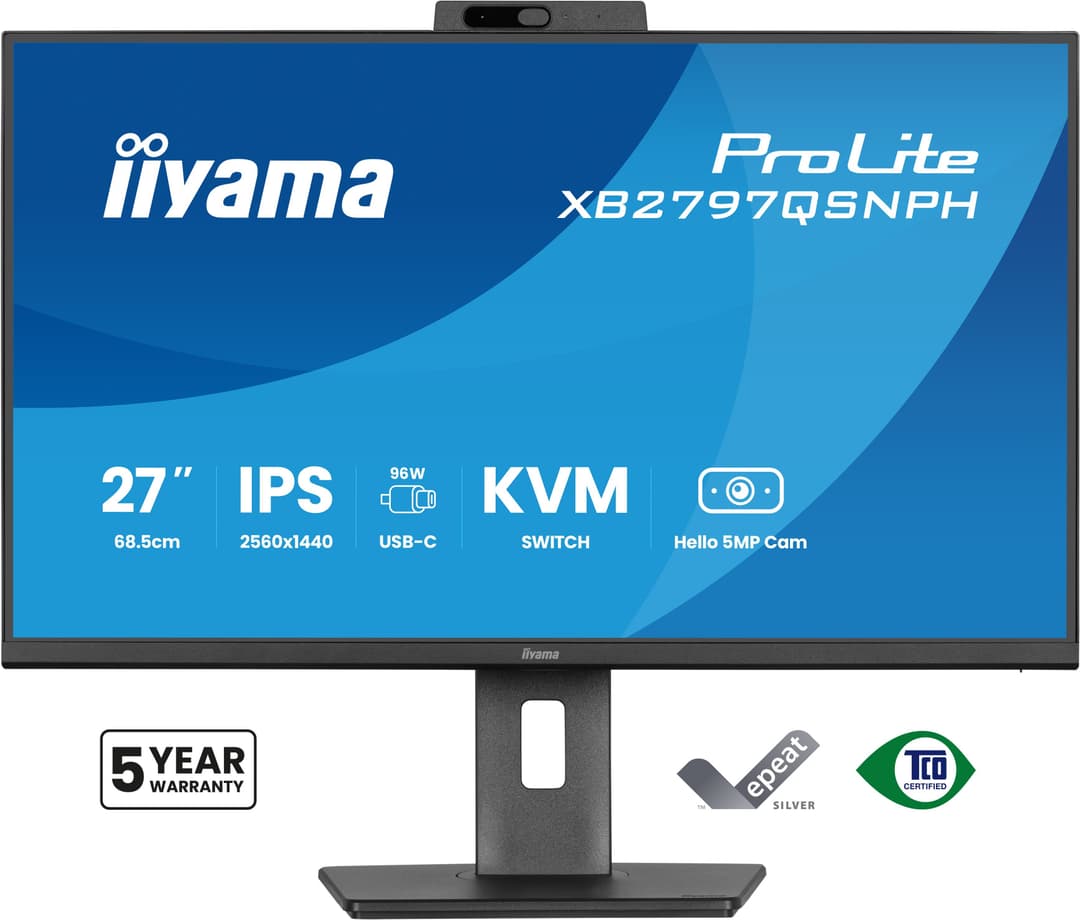 iiyama ProLite XB2797QSNPH-B1 computer monitor 68.6 cm (27") 2560 x 1440 pixels Quad HD LED Black - Image 2