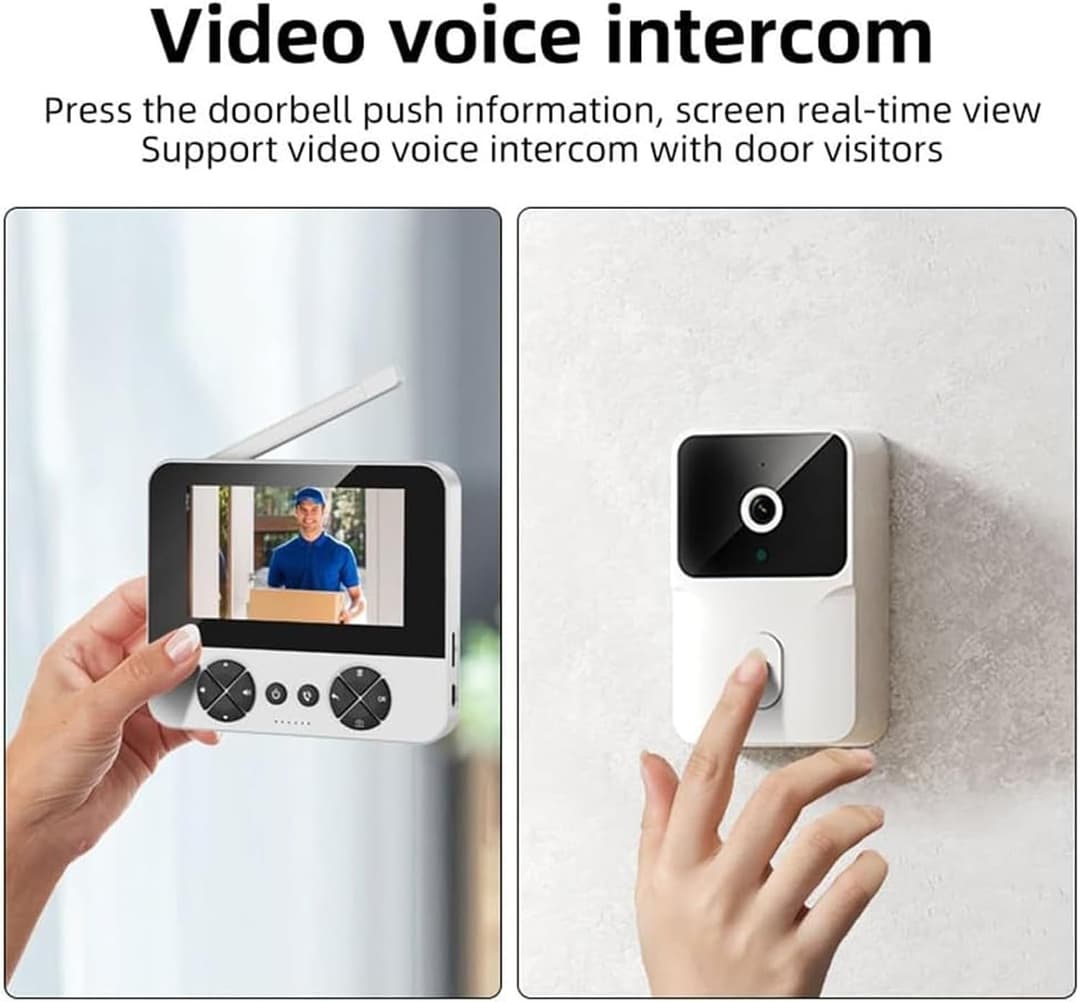 Yesido KM27 2.4G Wireless Video Doorbell 1MP Camera 4.3 inch LCD Monitor - Image 3