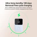 Yesido KM27 2.4G Wireless Video Doorbell 1MP Camera 4.3 inch LCD Monitor thumbnail 6