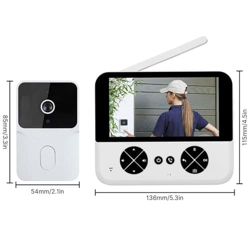 Yesido KM27 2.4G Wireless Video Doorbell 1MP Camera 4.3 inch LCD Monitor - Image 9