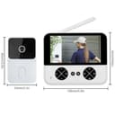 Yesido KM27 2.4G Wireless Video Doorbell 1MP Camera 4.3 inch LCD Monitor thumbnail 9