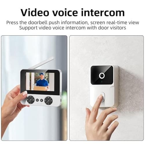Yesido KM27 2.4G Wireless Video Doorbell 1MP Camera 4.3 inch LCD Monitor - Image 10