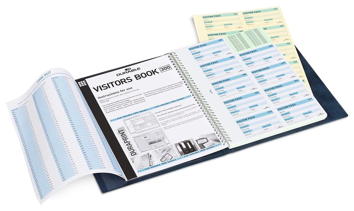 DURABLE - visitors book refill - 90 x 60 mm - 300 refill - duplicate