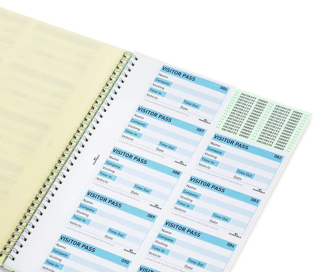 DURABLE - visitors book refill - 90 x 60 mm - 300 refill - duplicate - Image 4