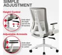 TTAP Oxford Mesh Tilting Executive Chair - Grey thumbnail 2