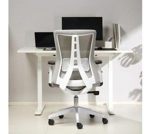TTAP Oxford Mesh Tilting Executive Chair - Grey - Image 3