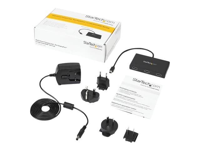 StarTech MSTMDP123HD Mini DisplayPort Video Splitter Black - Image 4