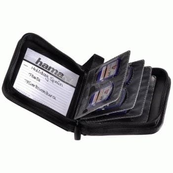 Hama Wallet 12 SD memory card case Koskin Black - Image 2