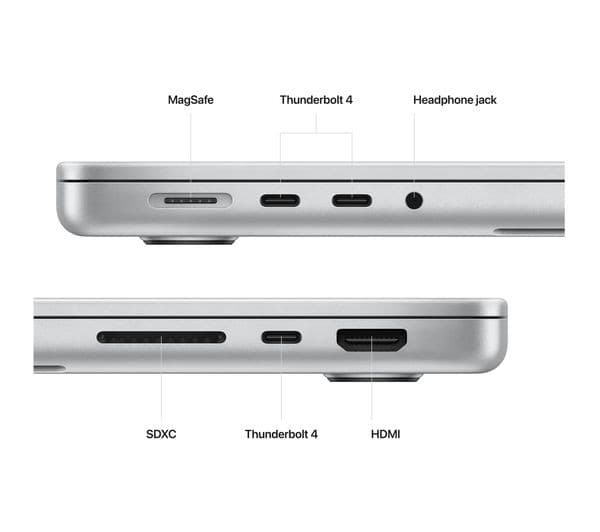 APPLE MacBook Pro 14" (2023) - M2 Pro, 512 GB SSD, Silver - Image 5