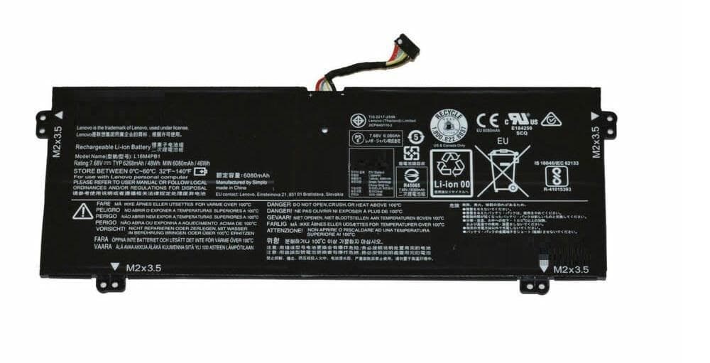 CoreParts MBXLE-BA0314 Replacement Laptop Battery for Lenovo Yoga 720-13IKB, 7.68V 6000mAh 46.08Wh Li-Polymer
