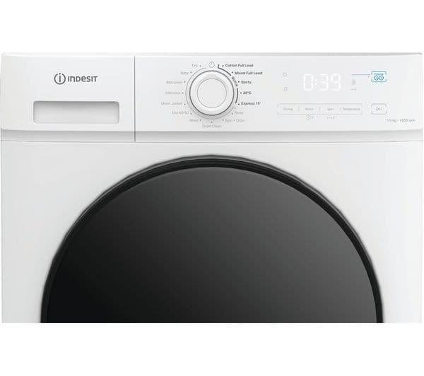 INDESIT MyTime IDMA 75624 UK 7 kg Washer Dryer - White - Image 2