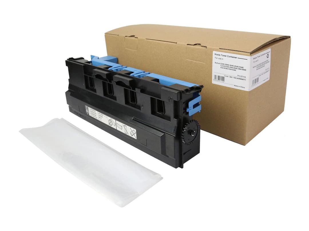 CoreParts MSP7114 Waste Toner Container for Konica Minolta bizhub 224e/284e/308/364e/454e/554e, C224/C284/C364/C454/C554 (replaces WX-103 / A4NNWY1) - Black, 1 Pack - Image 1