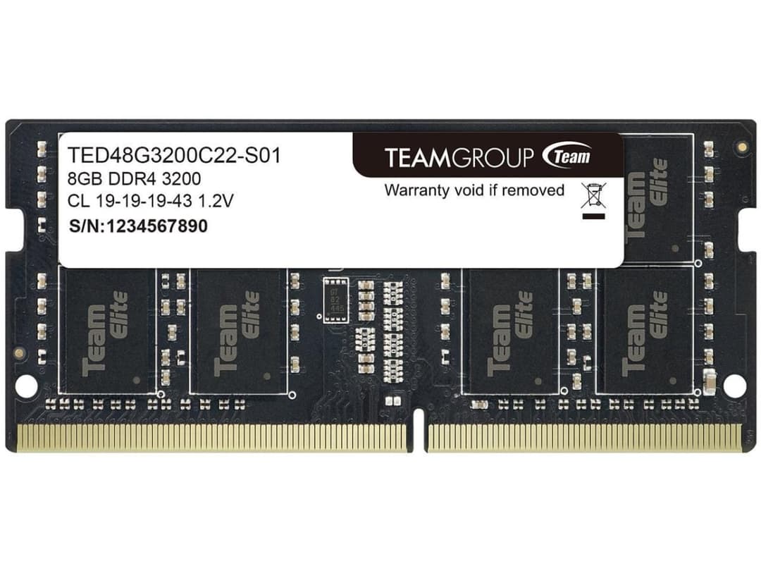 Team Elite 8GB 260-Pin DDR4 SO-DIMM DDR4 3200 (PC4 25600) Laptop Memory Model TED48G3200C22-S01 - Image 3