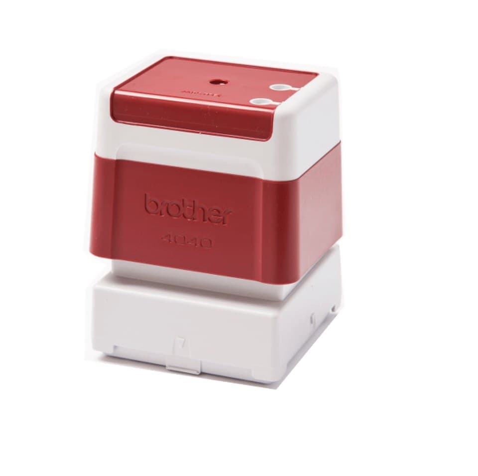 Brother PR4040R6P Business Stamp 40 x 40 mm Red 6 Pack - Image 1