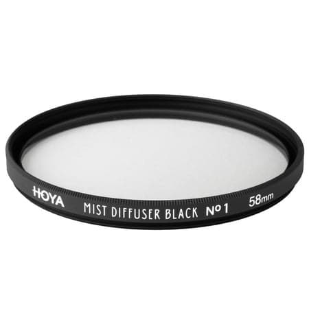 Hoya 58mm Mist Diffuser Black No. 1 Glass Filter - Image 1
