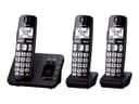 PANASONIC KX-TGE823EB Cordless Phone - Triple Handsets, Black thumbnail 3