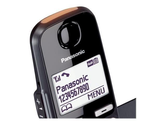PANASONIC KX-TGE823EB Cordless Phone - Triple Handsets, Black - Image 6