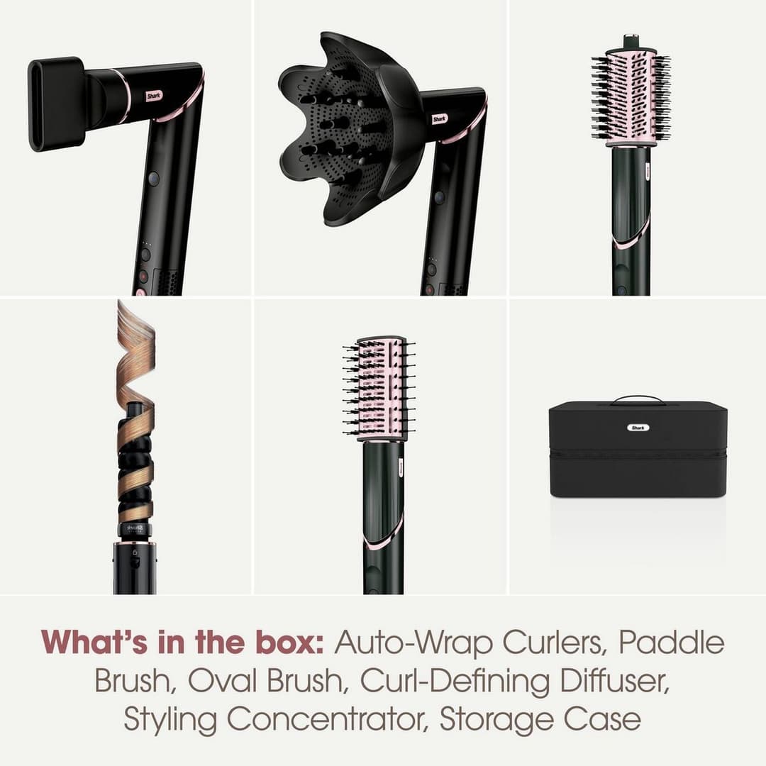 Shark FlexStyle HD446UK Hair Styler Black & Rose Gold - Image 5