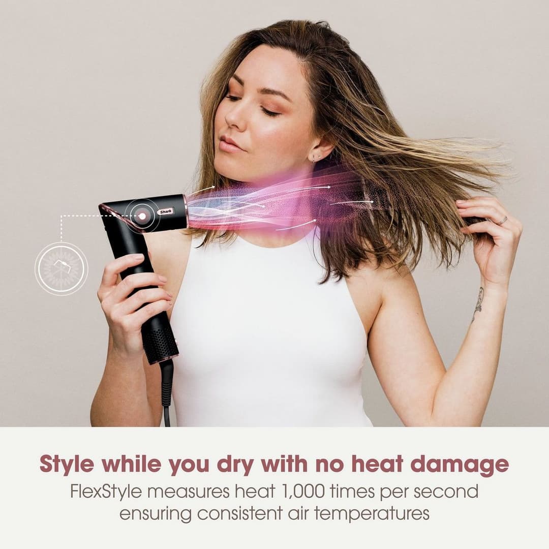Shark FlexStyle HD446UK Hair Styler Black & Rose Gold - Image 9