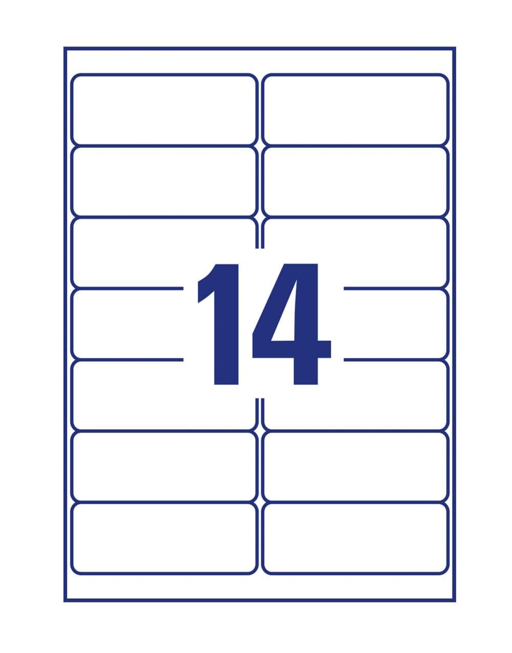 Avery LR7163-15 Recycled Address Labels 15 sheets - 14 Labels per Sheet