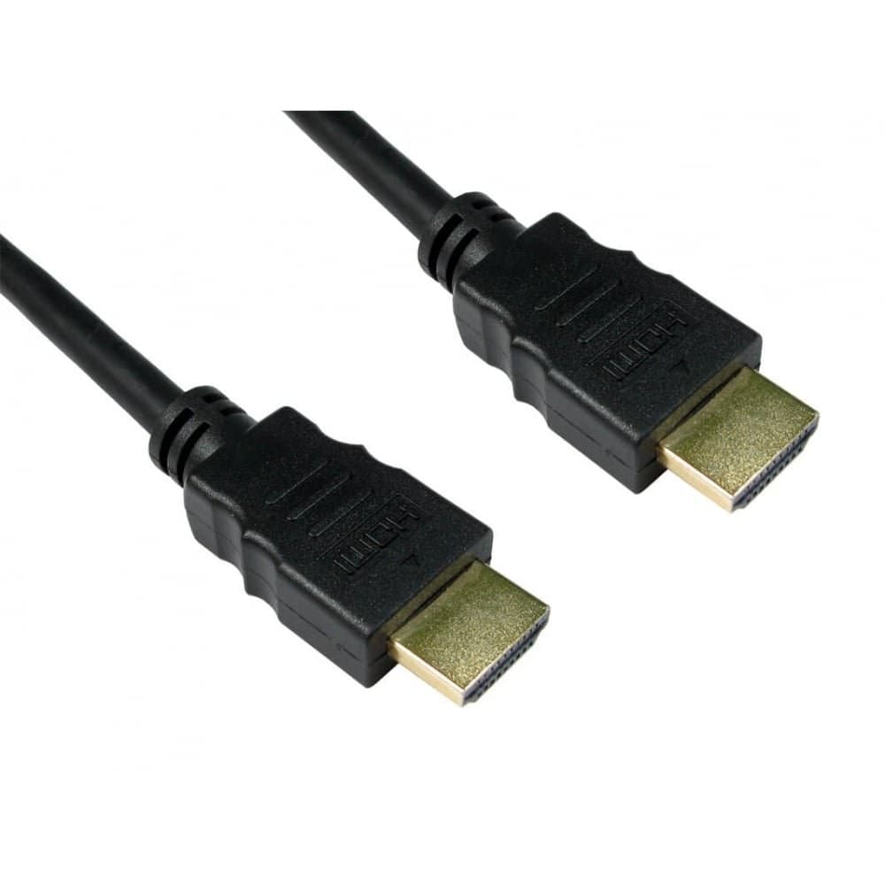 Express One 77HD4-313 HDMI Cable High Speed with Ethernet V2.0 Full HD 4K 3D, Black/Gold, 3 m - Image 1
