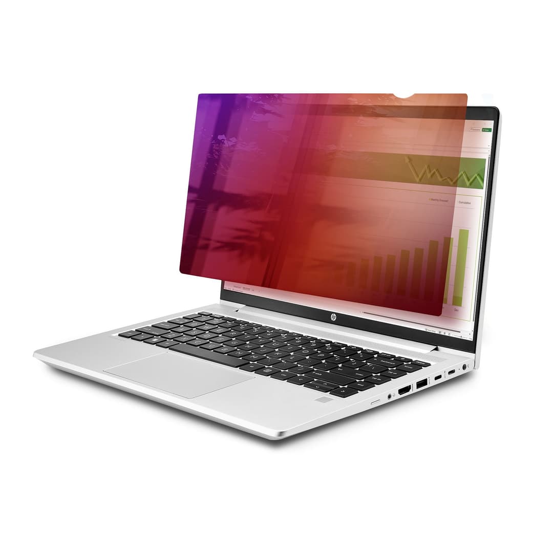 StarTech.com 14-inch 16:9 Laptop Privacy Screen, Reversible Gold Filter w/Enhanced Privacy, Computer Security Filter, Removable Screen Protector/Shield, +/- 30 Deg. - Image 1