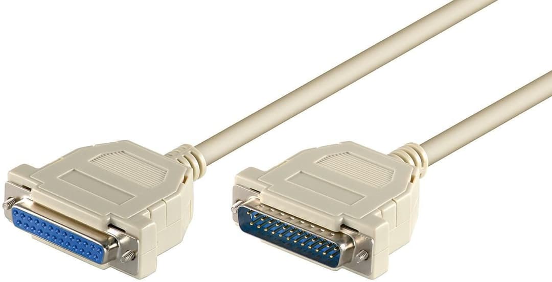 MicroConnect MODGR2 D-SUB 25-pin DB-25 Serial Data Cable 2m Male to Female - Image 1
