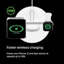 Belkin BoostCharge Pro 3-in-1 Wireless Charging Stand with MagSafe 15W White thumbnail 3