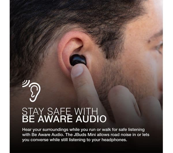 JLab JBuds Mini True Wireless Bluetooth Earbuds - Black - Image 6