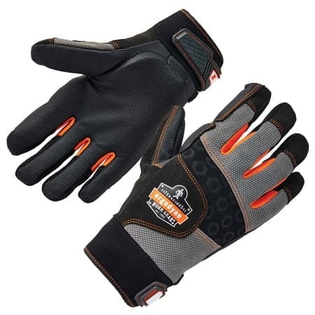 Ergodyne ProFlexÂ® 9002 ANSI/ISO-Certified Full-Finger Anti-Vibration Gloves  Black  S - Image 2