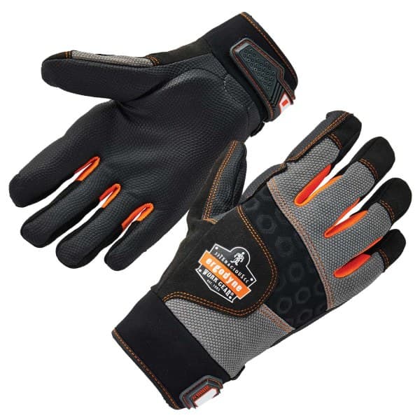 Ergodyne ProFlexÂ® 9002 ANSI/ISO-Certified Full-Finger Anti-Vibration Gloves  Black  S - Image 3