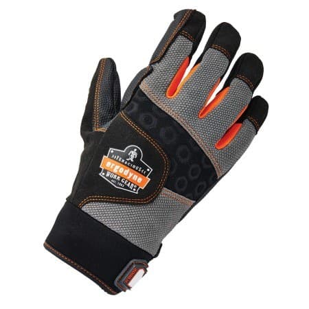 Ergodyne ProFlexÂ® 9002 ANSI/ISO-Certified Full-Finger Anti-Vibration Gloves  Black  S - Image 5