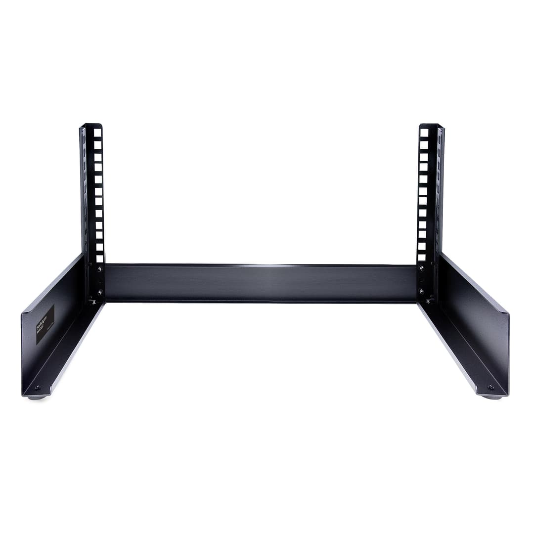 StarTech.com 2-Post 4U Desktop Server Rack, Small Open Frame 19in Computer Rack, Compact Network Rack for AV / Studio / Data / IT Equipment - Free Standing Two-Post Home/Office Rack - Image 3