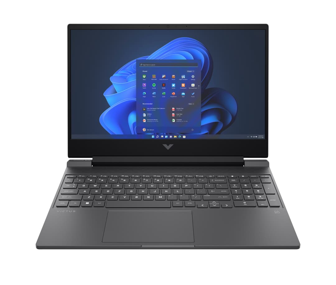 HP Victus Gaming Victus 15-fb2006na AMD Ryzen™ 7 8845HS Laptop 39.6 cm (15.6") Full HD 16 GB DDR5-SDRAM 512 GB SSD NVIDIA GeForce RTX 4060 Wi-Fi 6E (802.11ax) Windows 11 Home Black - Image 1