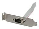 StarTech.com 1-Port 40.6cm DB9 Serial Male Port Bracket to 10-Pin Motherboard Header - Low Profile Slot Plate - Grey (PLATE9M16LP) thumbnail 3
