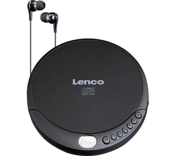 LENCO CD-010 Personal CD Player - Black - Image 1
