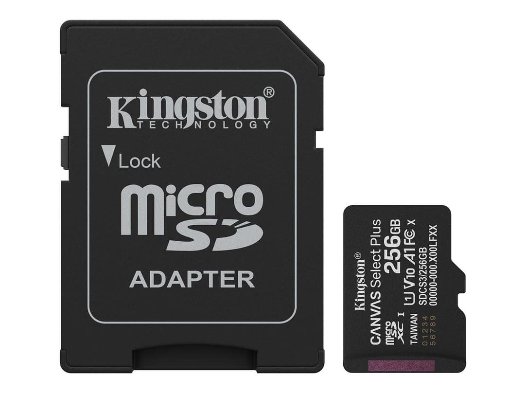 Kingston Canvas Select Plus - flash memory card - 256 GB - microSDXC UHS-I - Image 1