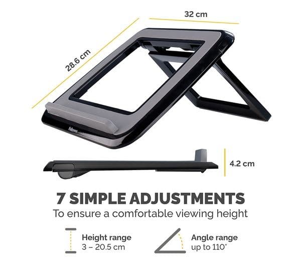 FELLOWES I-Spire Series Quick Lift Laptop Stand - Black - Image 4