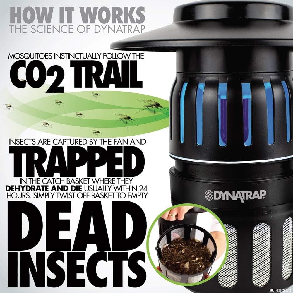 DynaTrap DT2000XLP 1 Acre Outdoor Insect and Mosquito Trap Tungsten - Image 5