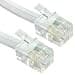 Cables Direct 3m Coiled Telephone Handset Cord, White thumbnail 3