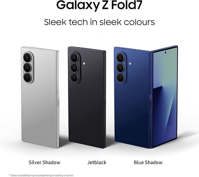 Samsung Galaxy Z Fold7 5G 256GB 12GB RAM Foldable Smartphone - Jet Black - Image 3