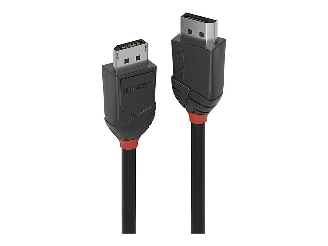 Lindy Black Line DisplayPort 1.2 Cable 1.5m Black - Image 1