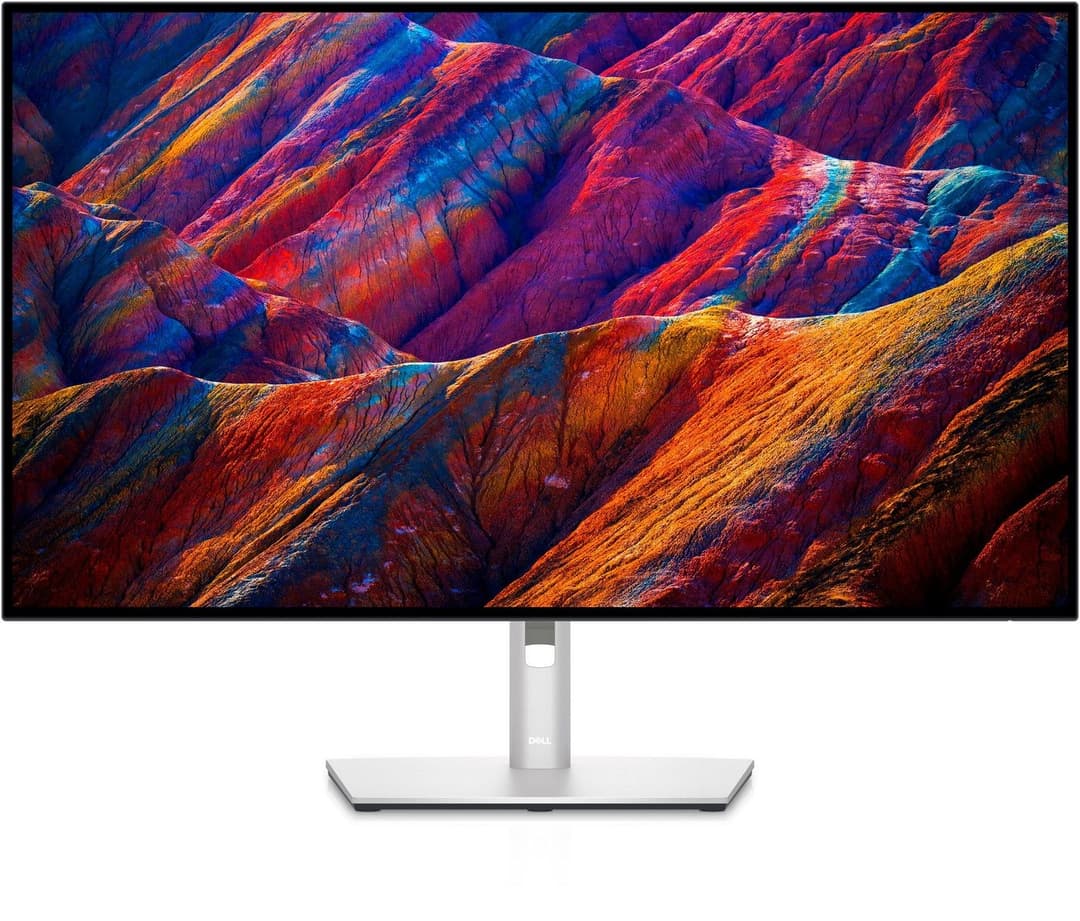 Dell UltraSharp U3223QE 31.5-inch 4K UHD IPS Black USB-C Hub Monitor, 3840 x 2160, Silver - Image 1