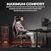 Anda Seat Novis Max Gaming Chair for Adults - Large Reclining Video Game Chairs, Linen Fabric Ergonomic Gaming Chair, Heavy Duty Back Lumbar Support - Grey Fabric Computer Chairs for Home & Work - Image 5