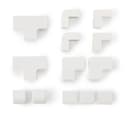 Hama Cable Duct Kit, 4 Pcs, Self-adhesive, 1 m, Incl. Connecting Pieces, white thumbnail 4