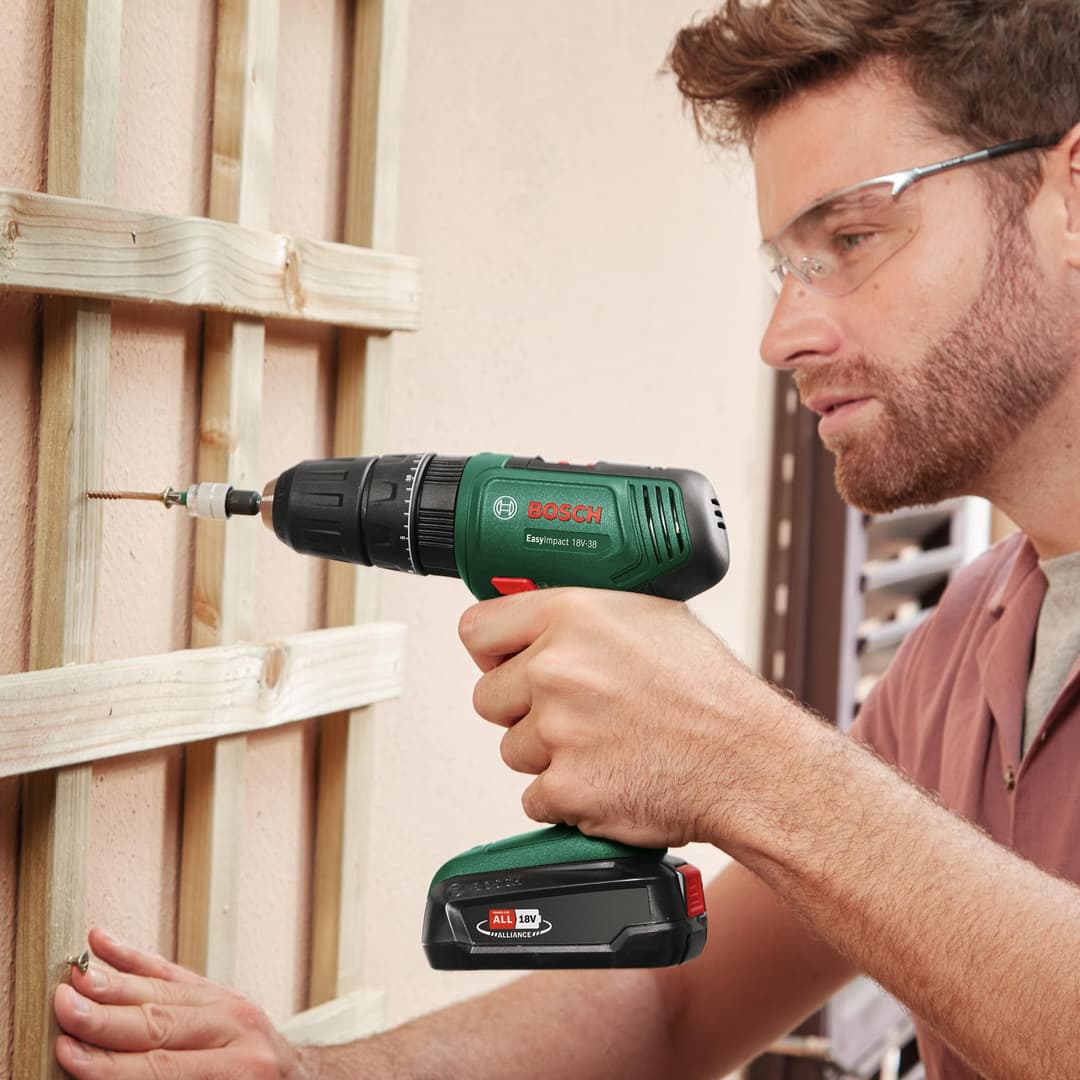 Bosch EasyImpact 18V-38 Cordless Combi Drill - Green - Image 4