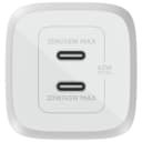 Belkin 45W Power Delivery Dual USB-C GaN Wall Charger-White thumbnail 2