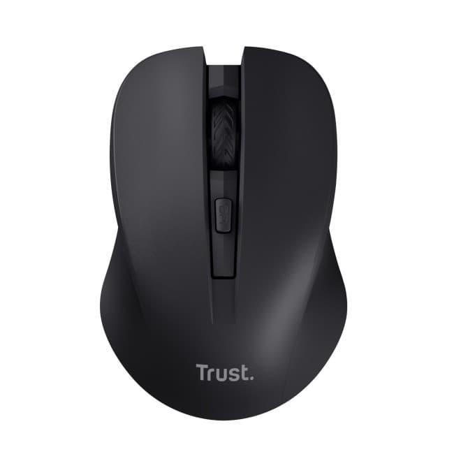 TRUST Mydo Silent Wireless Optical Mouse - Black - Image 1