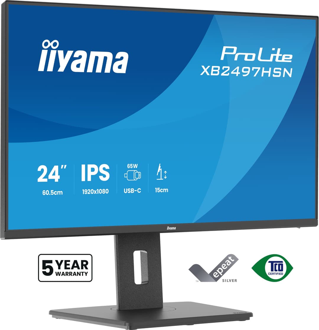 iiyama ProLite XB2497HSN-B1 computer monitor 60.5 cm (23.8") 1920 x 1080 pixels Full HD LED Black - Image 1