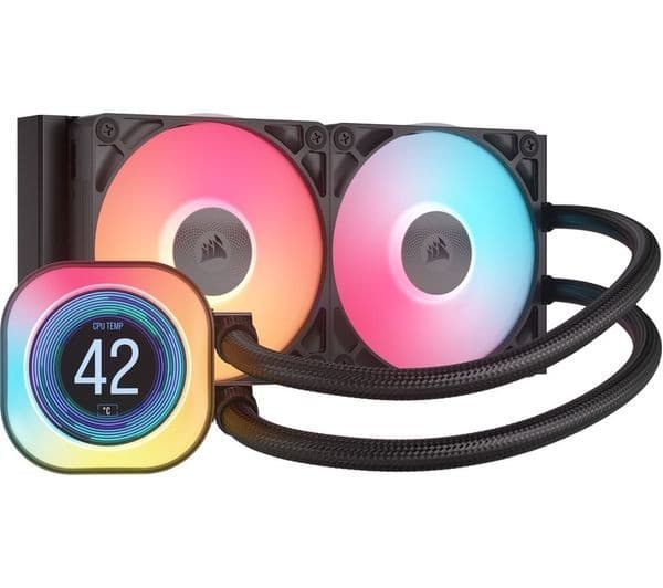 CORSAIR iCUE LINK TITAN 240 RX LCD Liquid CPU Cooler - Black